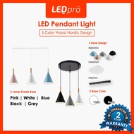 LED PRO LIGHT Nordic Pendant/Hanging/Dining Light Wood Type (Free Bulb)