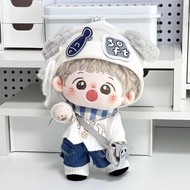 Fluffy daydream doll clothes 20cm cotton doll clothes plush doll clothes