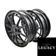 1O1 Factory WRE Black Front & Rear Vespa Sprint Prima GTS Rims