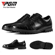 PGM รองเท้ากอล์ฟสำหรับรองเท้ากีฬาสำหรับผู้ชาย,รองเท้าหนังจระเข้รองเท้าหนัง XZ287สไตล์อังกฤษ