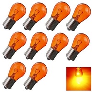 {Mulitibuy}Amber Orange Indicator Light-Bulb Rear 1156 Front Turn Signal PY21W BA15S 10x