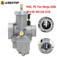 ZSDTRP Bộ Chế Hòa Khí Xe Máy Mô Tô 28Mm PWL Keihin Carb PE28 Phù Hợp Cho KAWASAKI Ninja Kr150 KRR ZX