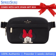 Kate Spade Handbag In Gift Box Disney X Kate Spade New York Minnie Belt Bag Black Multi # KG590