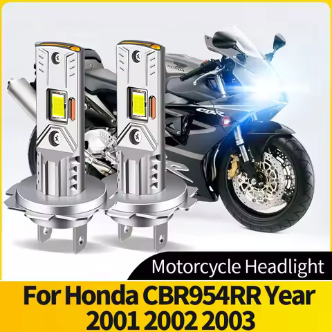 Canbus Plug&Play LED Motorcycle light Headlight 60W H7 Super Bright White LED Bulb For Honda CBR954R