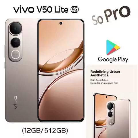 VIVO V50 Lite 5G smartphone 12GB+512GB large memory wet hand touch VIVO lightweight camera phone