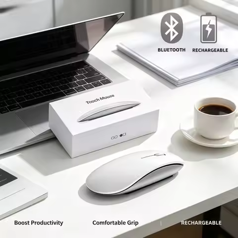 2026 New Ultra Thin Multi-Touch Magic Touch Mouse Recharge Wireless Bluetooth Mouse for MacBook Wind