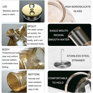 AJSSHOP Chapin Glass Teapot Tea Coffee Pitcher Heat Resistant Fire Borosilicate Glass - TK12