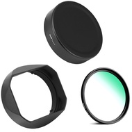 Haoge Metal Square Lens Hood for Sony FE 40mm F2.5 G FE 50mm F2.5 G FE 24mm F2.8 G Lens Shade on Son