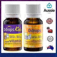 Baby Ddrops Liquid Vitamin A1200IU +D3 400IU 1.7ml 60 drops / Kids Liquid Vitamin A1800IU +D3 600IU 