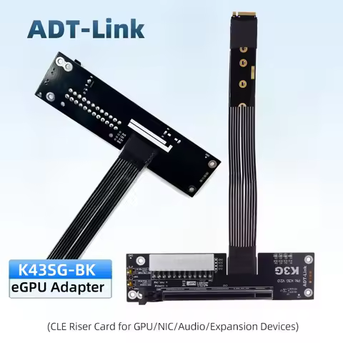 ADT-Link K43SG 5.0 PCI Express Gen5 M2 Laptop Graphics Card External Adapter EGPU Extension Cable Ex