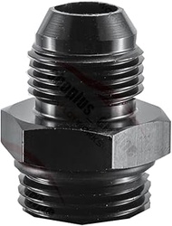 Tepilauda 8AN Male Flare to 10AN ORB O-ring Boss Fuel Pump Rail Adapter Fitting Aluminum Black