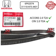 【ACM】ACCORD 2.0 T2A 2013-2018 /CRV 2.0 TOA 2012-2016 FAN BELT 6PK2074 31110-R7S-M01