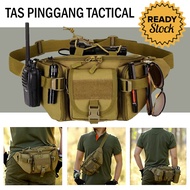 Ormano Tas Pinggang Tactical Army Bag Outdoor Travel Adventure Tas Selempang Pria Terbaru 2023 Tas P