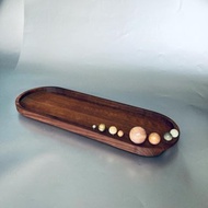 木置物盤/原木盤/八大星球小宇宙/特長型