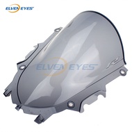สำหรับ Yamaha YZF R3 2019-2023กระจกรถจักรยานยนต์ฟองคู่แผ่นบังแดดหน้ารถตัวเบี่ยงเบนอากาศ R3 YZF