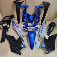 ชุดสี แฟริ่ง เวฟ ร้อย honda wave 100s u box เวฟ100 ยูบ็อก  สีน้ำเงินเทา พร้อมชิ้นดำด้าน ยกชุด 15 ชิ้