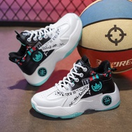 On high-top rubber basketball shoes for kids size 28-40 Fashion basketball shoes for kids boy