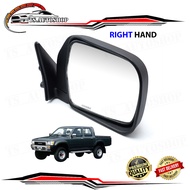 กระจกมองข้าง ฝาดำ ขวา 1 ชิ้น Toyota New HILUX 5th LN85 LN106 LN111 MIGHTY-X 4RUNNER ขนาด 26x16x6 จำน