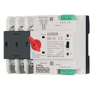 GCDQCN  ATS 3 เฟส 3 Phase รุ่นสลับไฟไว Milisecond สวิตซ์สลับไฟ อัตโนมัติ 4P 100A 380V MCB Dual Power