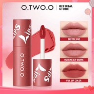 O.two.o Velvet Matte Lip Tint Lip Mud Dual-use Lip Clay Long Lasting Lip Gloss Face Makeup 8 Designs