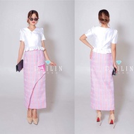 กระโปรงผ้าไทยประยุกต์สไบนาง Wrap Skirt 3