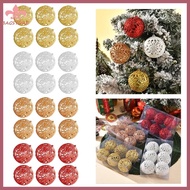 BST 6Pcs Sparkling Christmas Baubles Decorations for Christmas Tree Hanging  Ornament for Holiday Pa