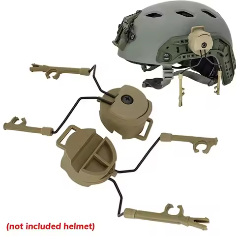 1 Pairs Tactical Headset Bracket Fast Ops Core Helmet ARC Rail Adapter Set For Comtac II Noise Cance