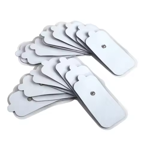 20/100pcs Non-woven Button Electrode Pads 5x10cm for TENS Muscle Stimulator Massager Health Care Bod