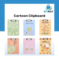 BT Mart [MK-5208] Papan Fail A4 Cute Cartoon Paper Clipboard Document Clip Board Office School File 