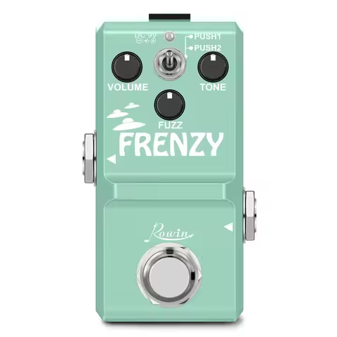 Super Recommended Rowin Tiny Classic FRENZY Electric Guitar Pedal Fuzz Volume Nano G-fuzz Mini Full 