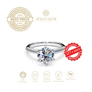 New Gaia Moissanite Ring Adjustable Jewelry Elegant Solitaire Fancy Diamond Look Jewelry Engagement 