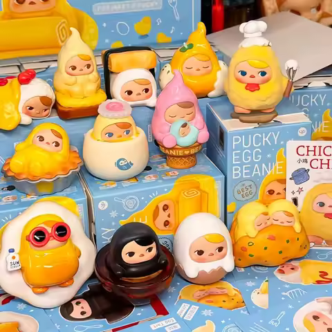 New Genuine PUCKY Egg Beanie Series Blind Box Action Figures Collectible Mystery Box Trendy Toys Mod