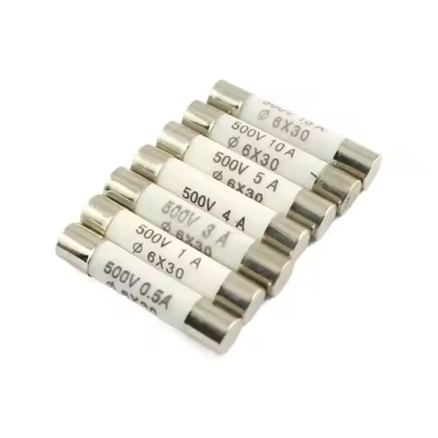 10pcs Ceramic Fuse Cartridge RO58 6x30mm 500V F 0.5A 1A 2A 3A 4A 5A 6A 8A 10A 13A 15A 20A 25A 30A Fa