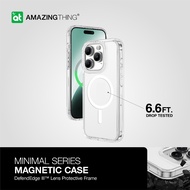 Amazingthing iPhone 15 /Plus /Pro /Pro Max Minimal Mag 6.6Ft Drop Proof Phone Case