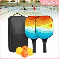 [Shiwaki3] Pickleball Racket Pickleball Racquets 4 Pickleball Balls Comfort Grip Pickleball