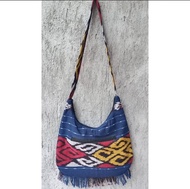 Tas Lombok Tenun Toraja Biru Benhur Etnik Selempang Besar Pria Wanita Tas Outdoor Pendaki Traveller