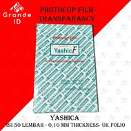 Ohp Transparentcy FILM YASHICA Contents 50 PCS Thick Plastic 0.1MM A4 FOLIO