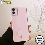Case Samsung A04e - Casing Samsung A04e - EKSOTIK - Fashion Case Flowers - Silikon Samsung A04e - Ca
