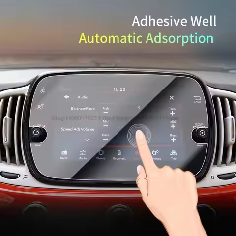 PET screen protector For Fiat 500 2016-2020 7 inch car navigation radio gps Auto Screen Sticker Fiat