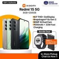 Xiaomi Redmi 15 5G Smartphone | 8+256GB | Snapdragon 6s Gen 3 | 7000mAh Battery + 33W Fast Charge