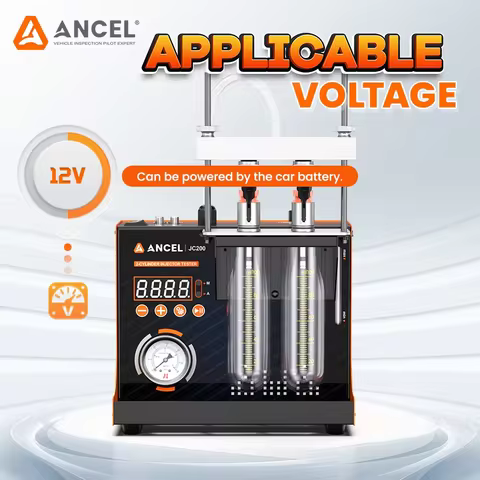 ANCEL JC200 Fuel Injector Cleaner Tester Machine Auto Ultrasonic Injector Tester Cleaning Car Motorc