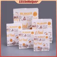 100Pcs French Fries Paper Disposable French Fries Pouch Fries Holder Shawarma Burger Wrapper Paper