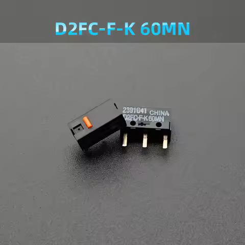 2pcs Mouse Micro switch Microswitch D2FC-F-K 60MN suitable for Logitech G304 305 G403 G502 G603 G703