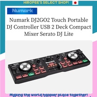 Numark DJ2GO2 Touch Portable DJ Controller USB 2 Deck Compact Mixer Serato DJ Lite
