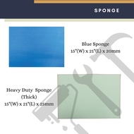 Span Keping | Construction Sponge | Multipurpose Sponge Foam | Blue Sponge | 海绵 (Tebal / Nipis)