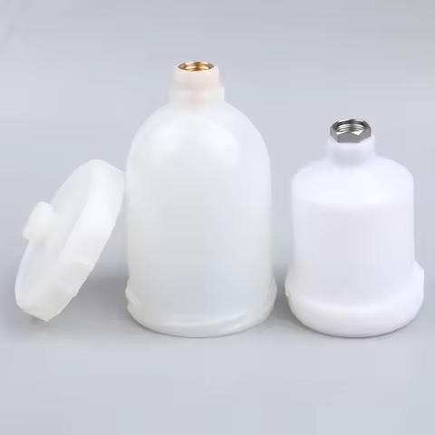 125/250ML Plastic Spray Paint Pot Sprayer Cup Gravity Feed Fastmover Thread Connector For Model H-20