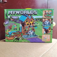 Hobibear myworlds Bộ khối xây nhà với nâng cao cơ chế tương thích với Lego cho bé trai