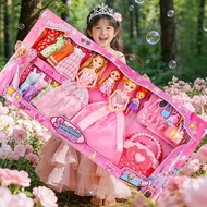 [Cute Toys] Children New Year Gifts Barbie Doll Girl Princess Toys Big Gift Box Can Be Dressed More 