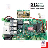 D12 BUIT IN RECEIVER / REMOTE 2CH 433MHZ Auto Gate DC 3 Speed Sliding Control Panel / Board PCB