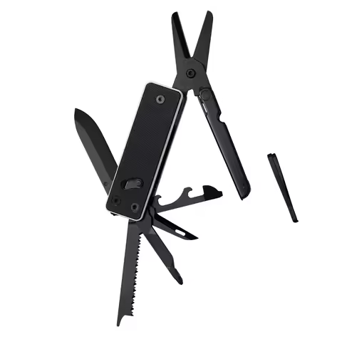 ROXON KS2E Multi-function Pocket Knife with Big Scissor Tool, G10 Handle and Pocket Clip Good for Ca